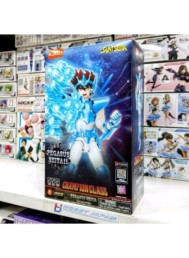 BLOKEES Saint Seiya Pegasus Seiya Building Figure – Champion Class Model Kit | Collectible Anime Action Toy | Genuine Licensed Saint Seiya Figure | Fun Gift for Kids Boys UAE - Image 4